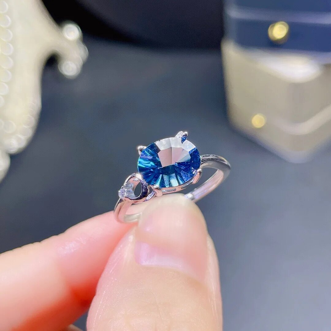 Simple Stylish, Natural Topaz Ring, Beautiful Color