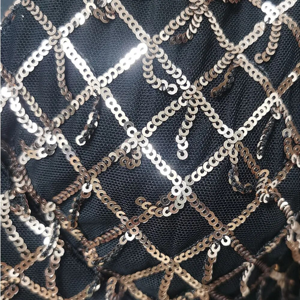 Sequin Office Summer Dress