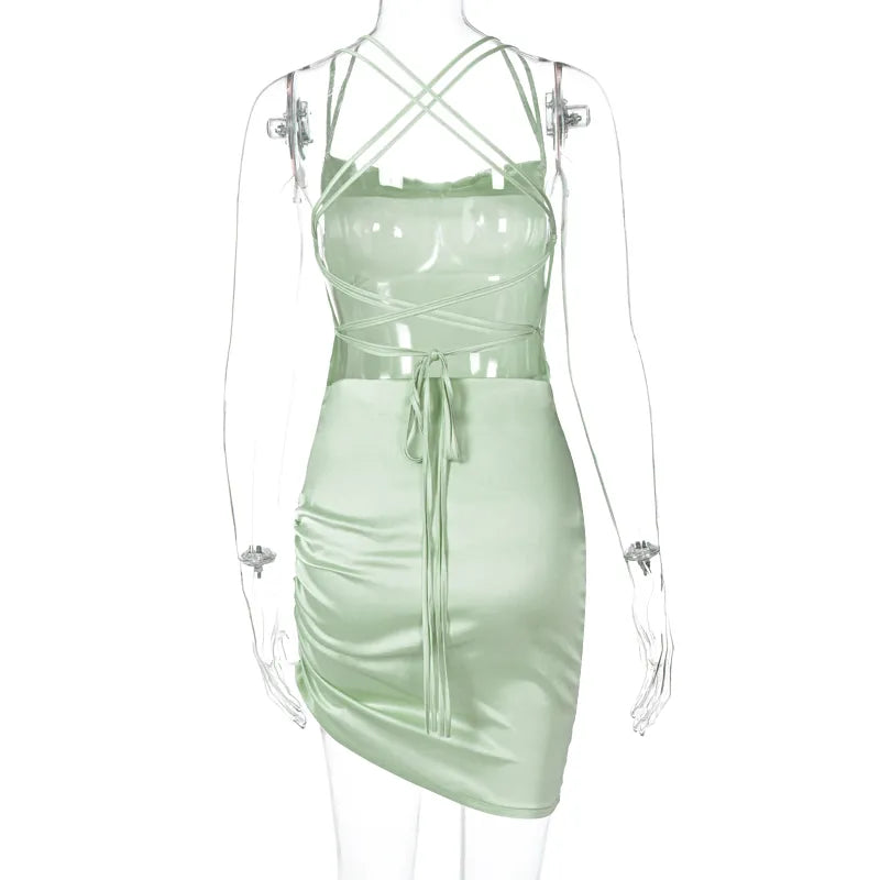 Women Strap Mini Dress