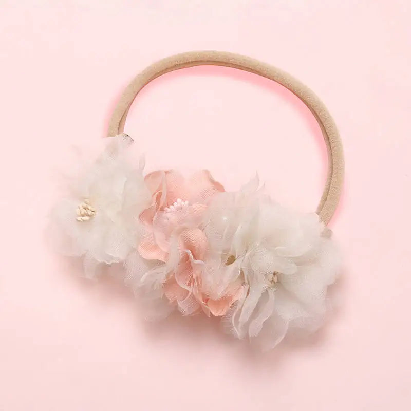 Elastisches Prinzessinnen-Perlen-Stirnband für Babys