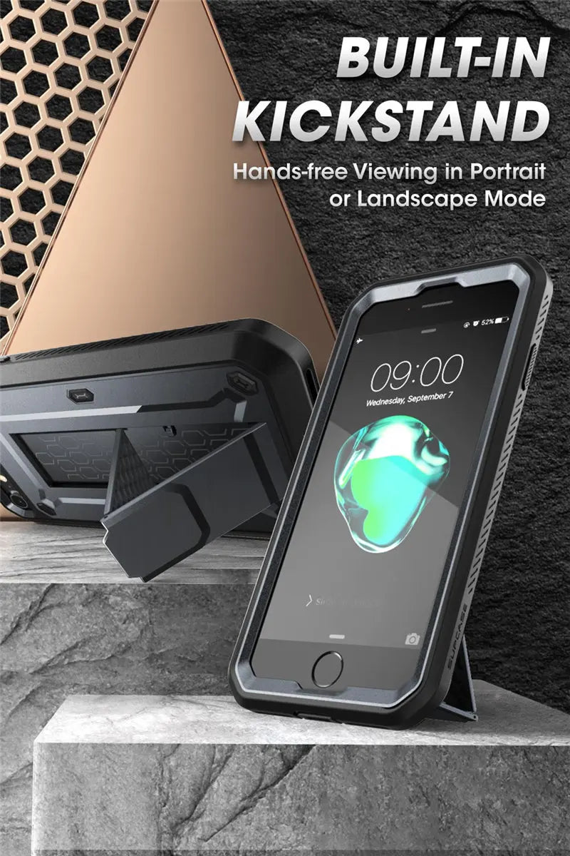 Built-in Screen Protector Holster Cover Case