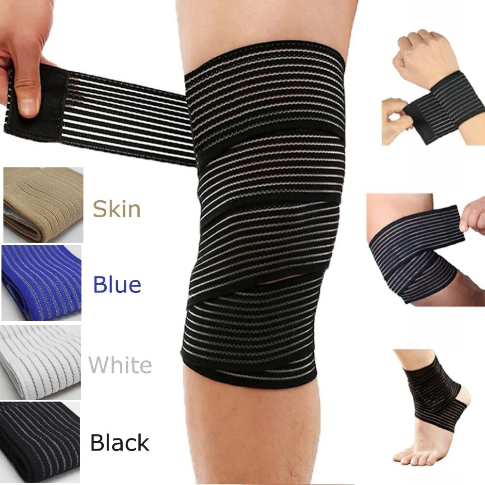 Cinta de kinesiología deportiva para tobillo, muñeca y rodilla