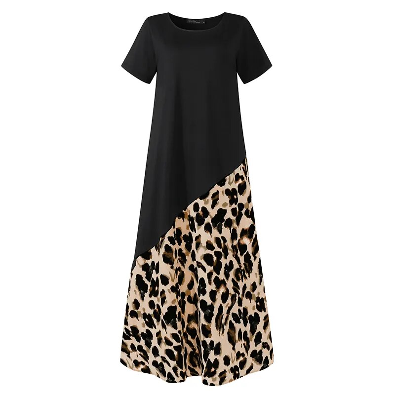 Printed Sundress Maxi Dress
