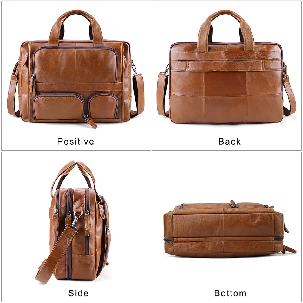 Bolsa de negocios para viajes de gran capacidad para computadora portátil de 17 "