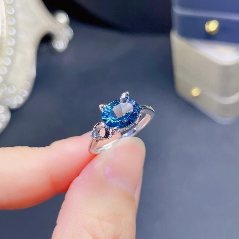 Simple Stylish, Natural Topaz Ring, Beautiful Color
