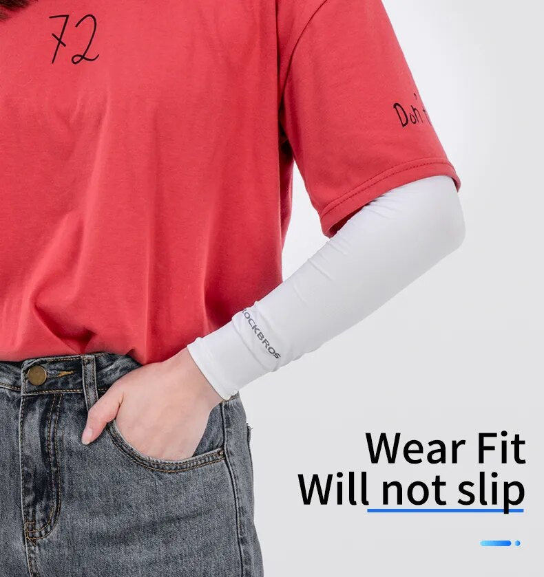Ice Fabric Running Protect Arm Warmers