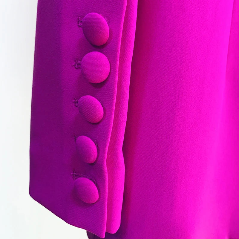 Conjunto de traje de diseñador Blazer con un solo botón