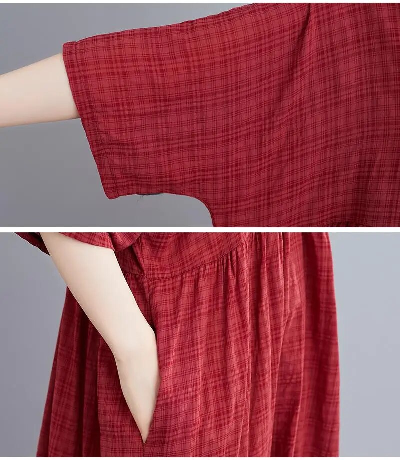 Casual Cotton Vintage Dress