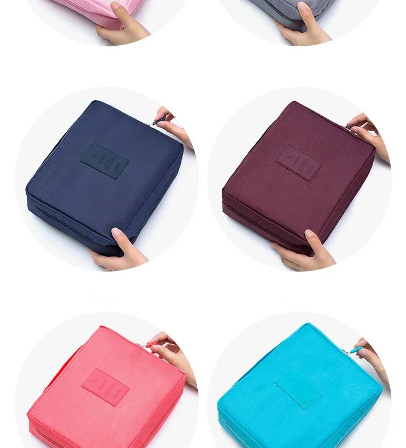 Bolsa de cosméticos de viaje multifunción al aire libre