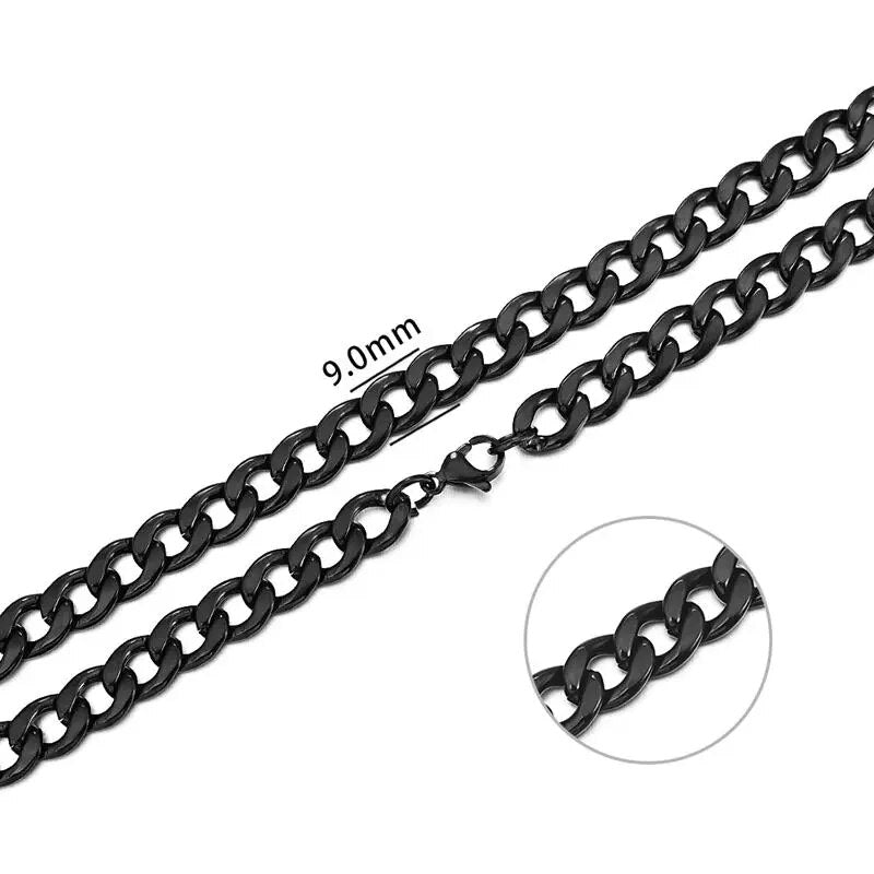 Collar de cadena de cuerda de acero inoxidable