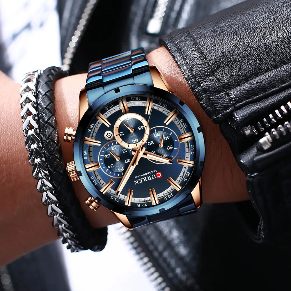 Luxuriöse Sport-Chronograph-Quarzuhr