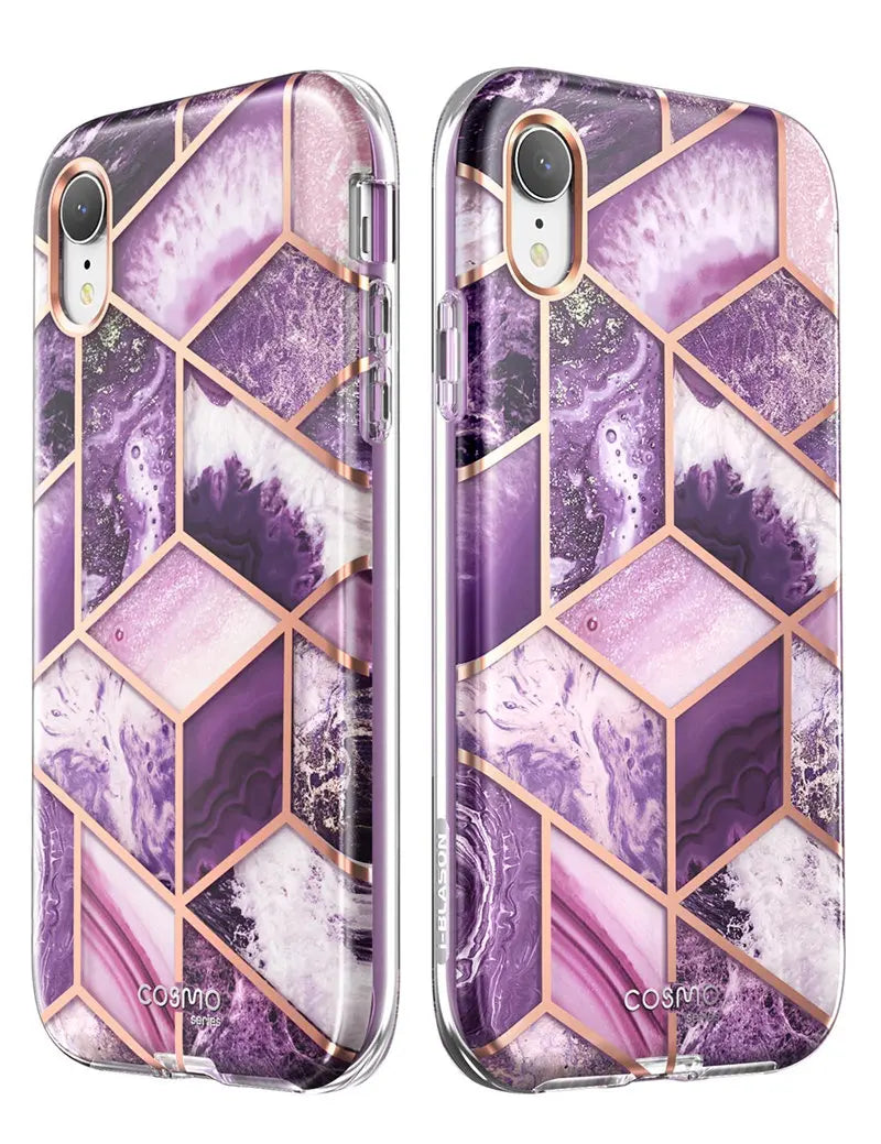 Estuche protector de mármol con brillo de cuerpo completo de 6.1"