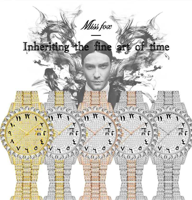 Blingbling Luxury Arabic Numerals Man's Watch