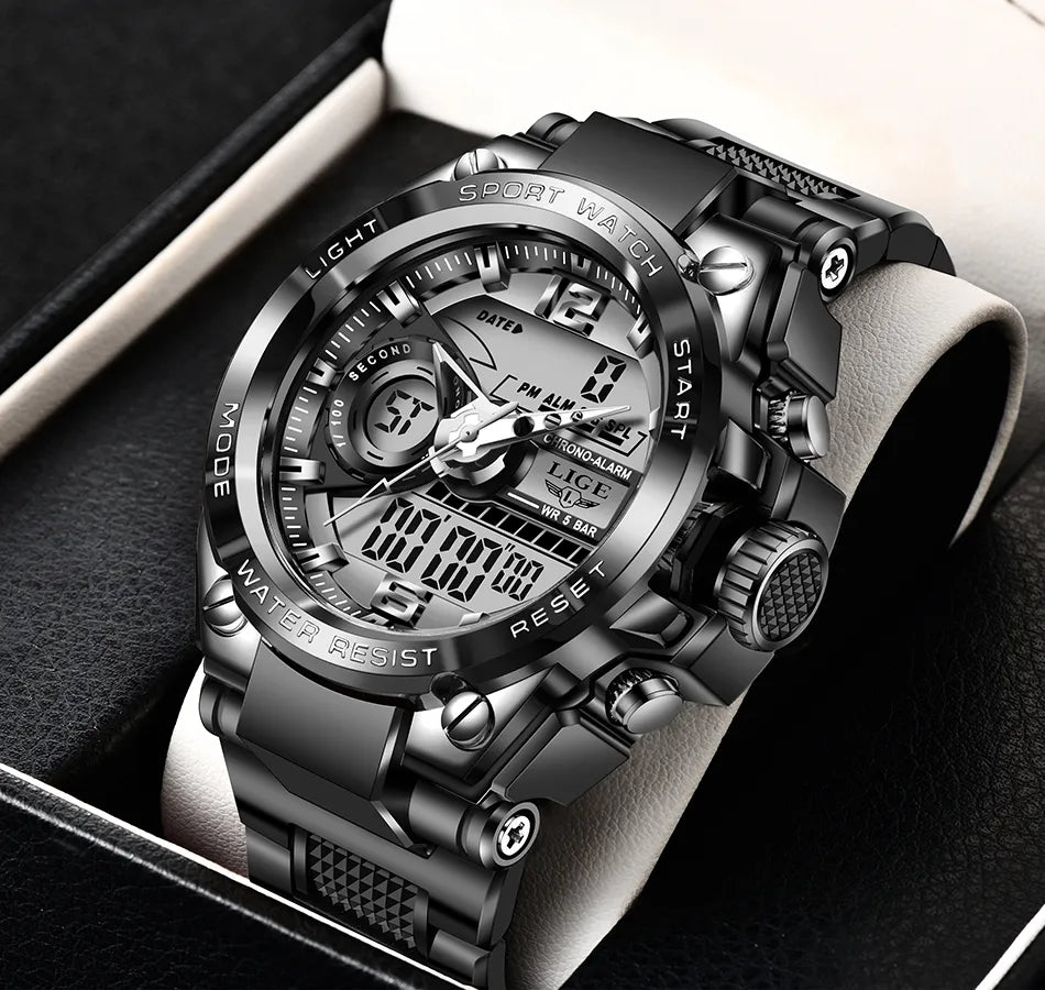 Quartz Digital Waterproof Watch