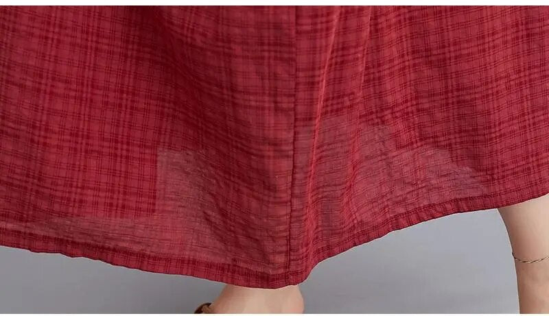 Casual Cotton Vintage Dress