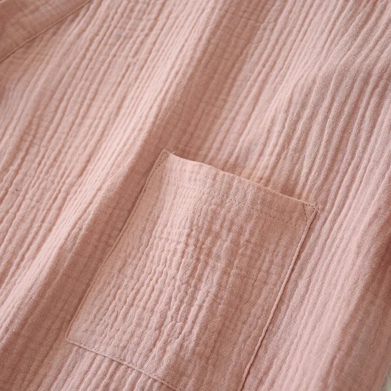 Albornoz camisón fino de primavera para mujer