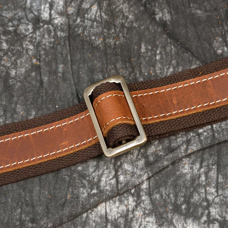 Bolso bandolera de cuero de vaca de negocios