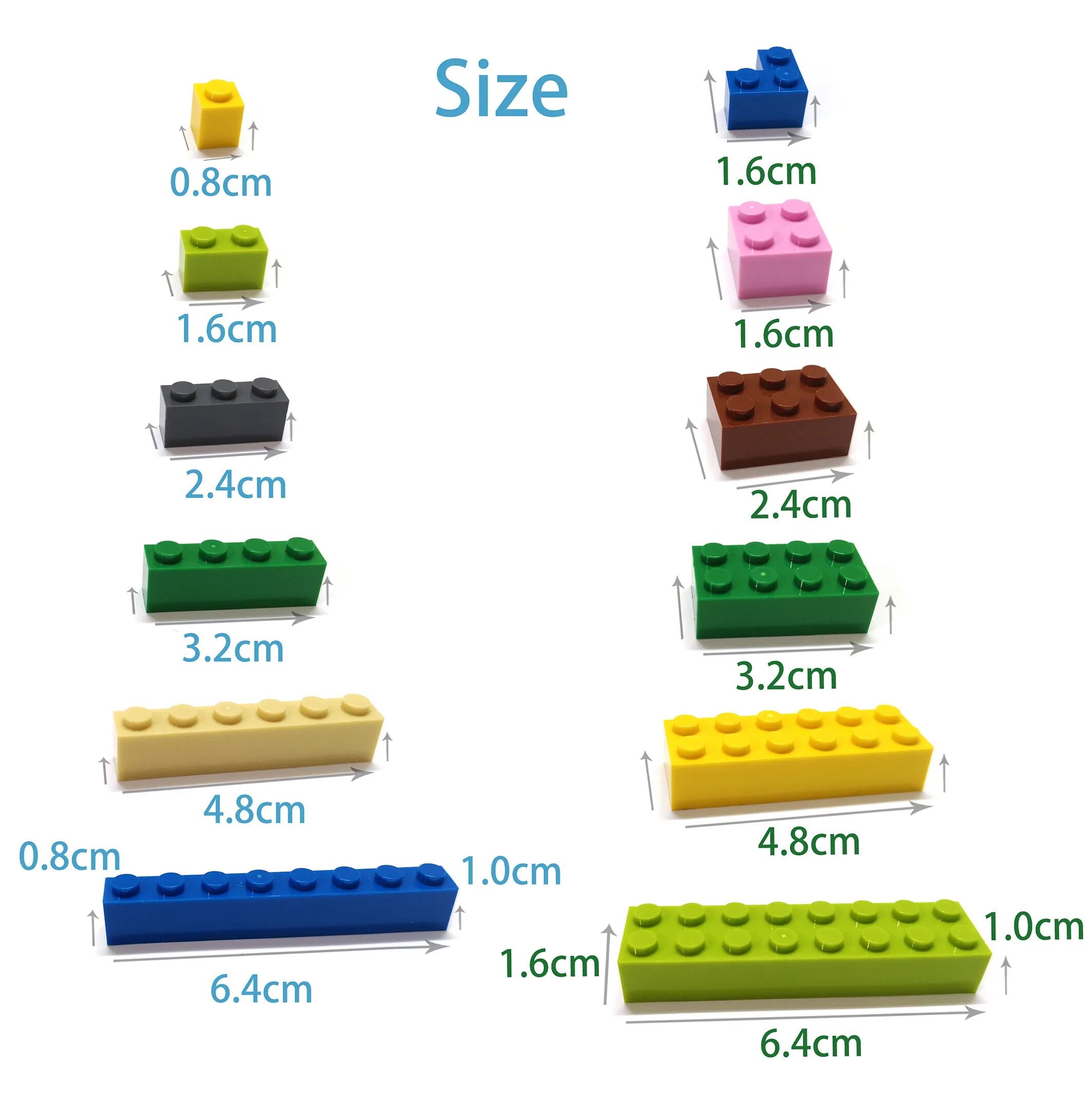 Building Blocks Color Educational Creative Toys