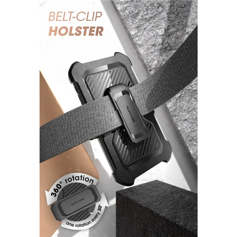 Built-in Screen Protector Holster Cover Case