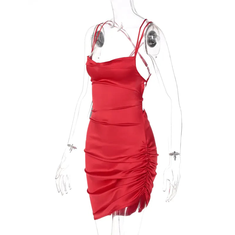 Women Strap Mini Dress