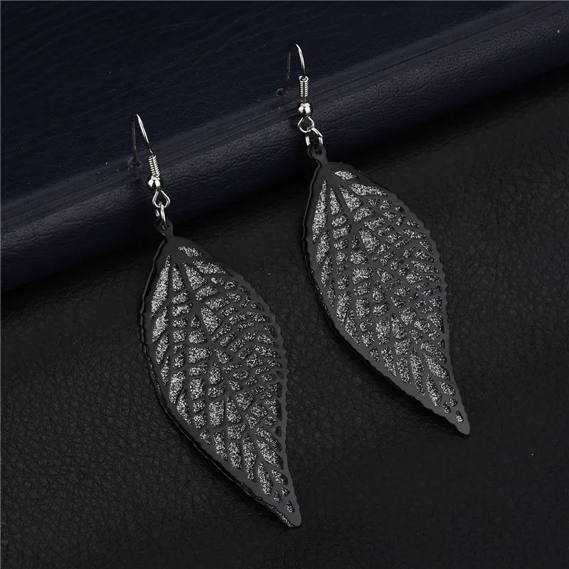 Vintage lange Ohrringe Weidenschmuck