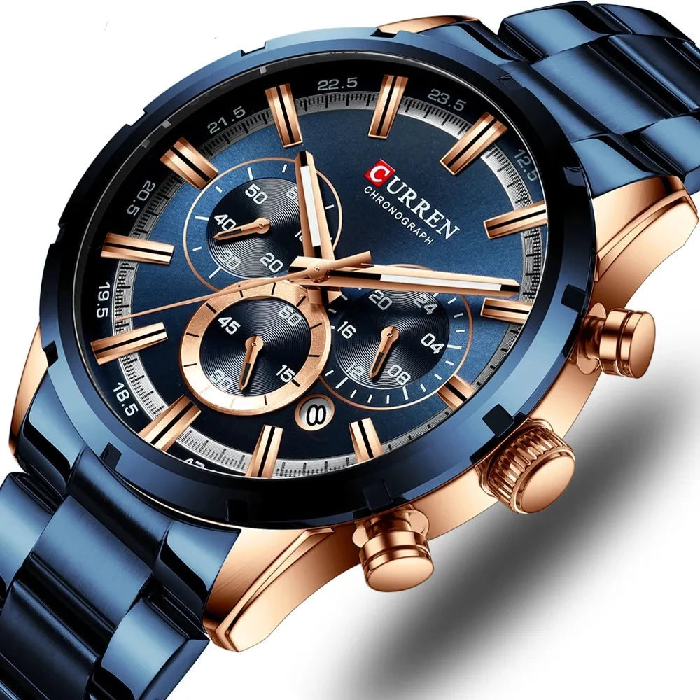 Luxuriöse Sport-Chronograph-Quarzuhr