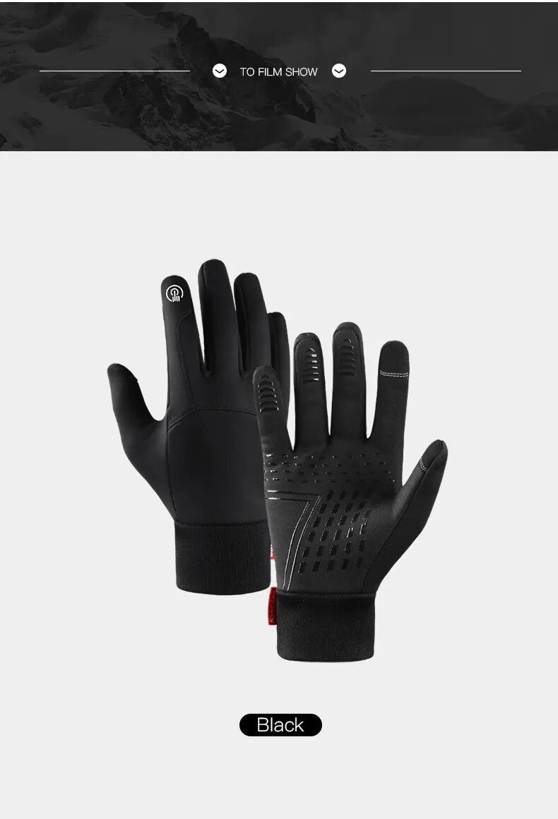 Winter Touch Screen Sport Gloves Windproof Thermal Anti-slip