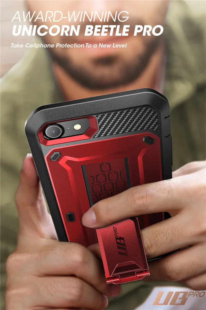 Built-in Screen Protector Holster Cover Case