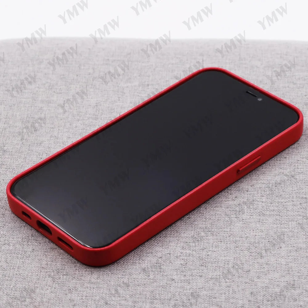 Leather Luxury Business Cow Magnet Phone Cases
