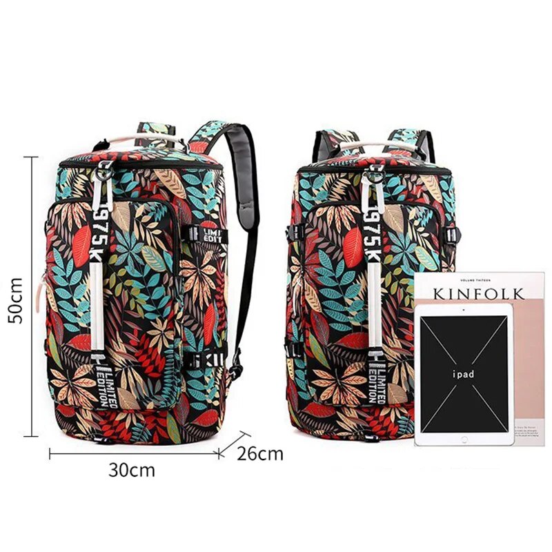 Travel Bucket Backpack Printing  Bag