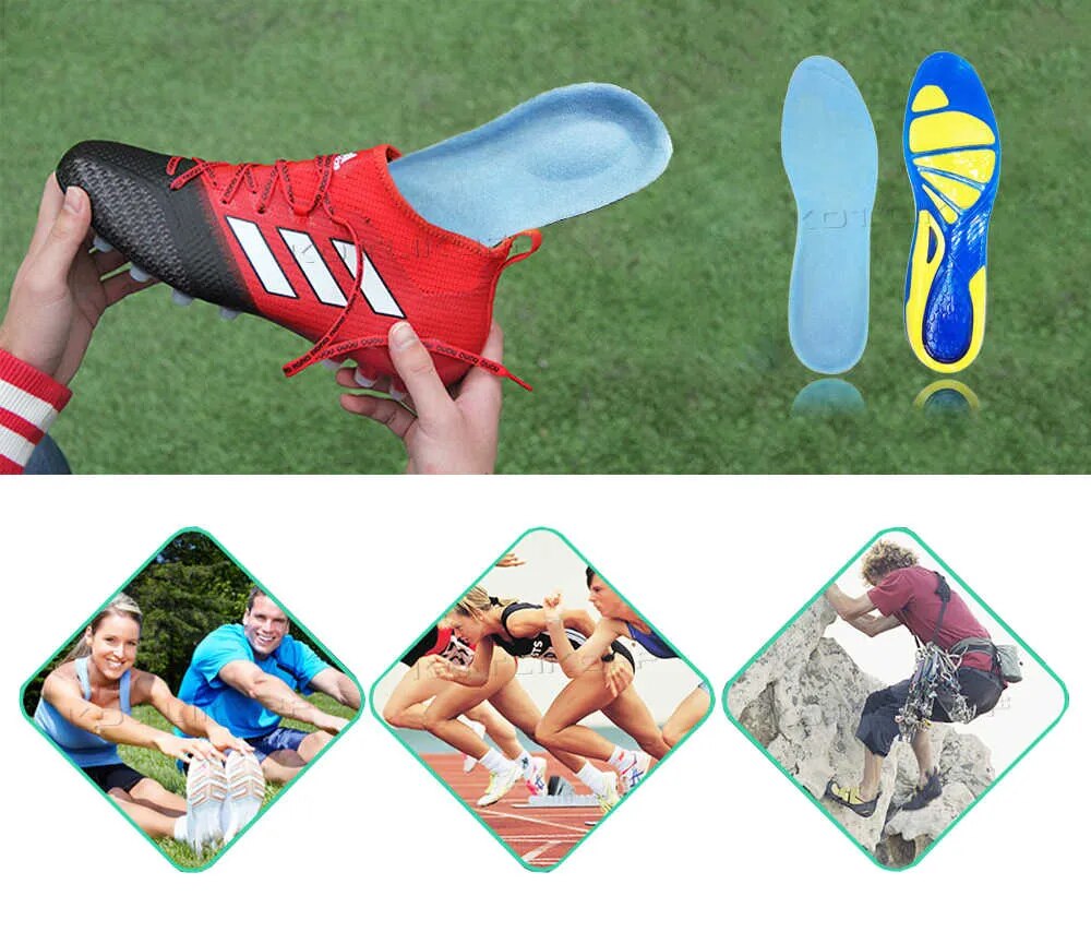Silicone Non-Slip Gel Sport Insoles
