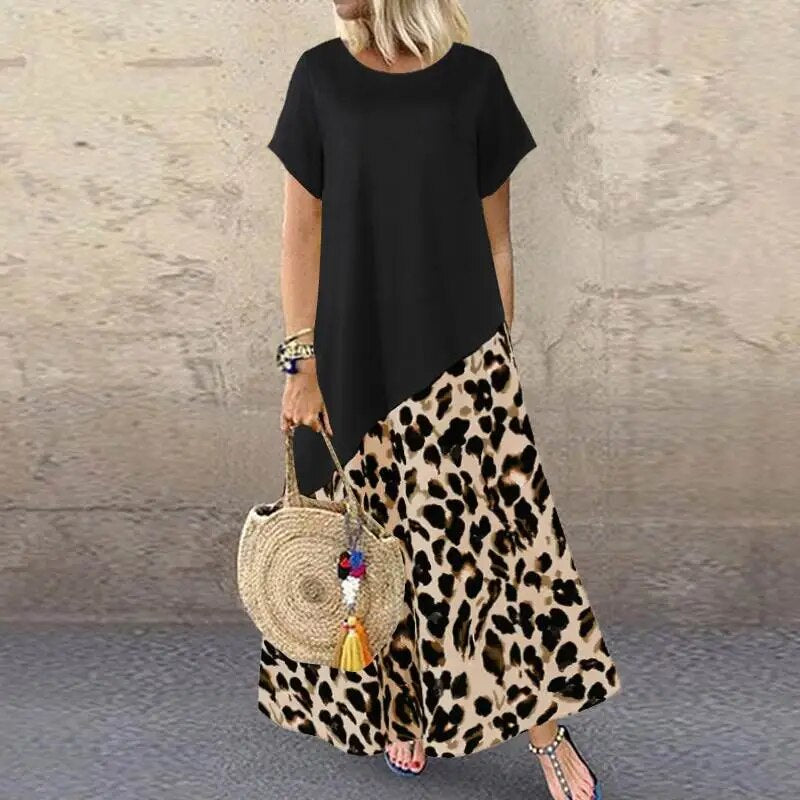 Printed Sundress Maxi Dress