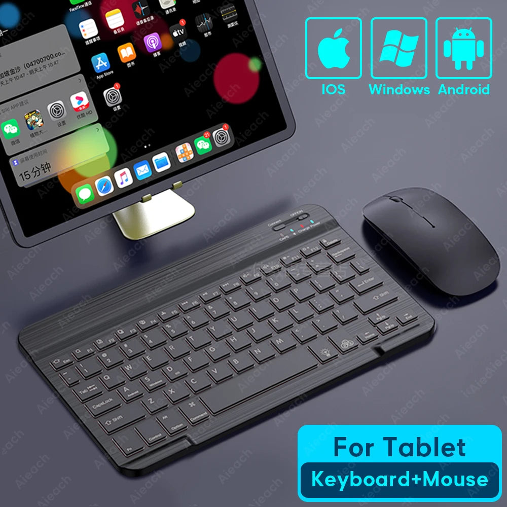 Drahtlose Bluetooth-kompatible Tastatur und Maus