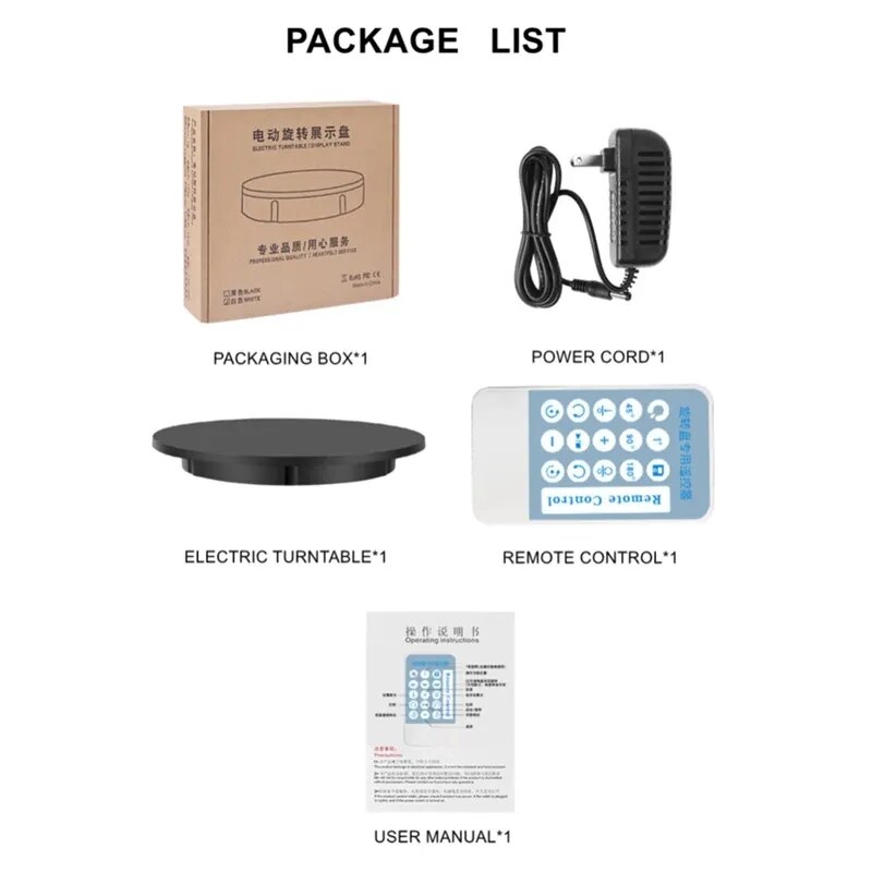 Automatic Remote Control Rotating Display Stand