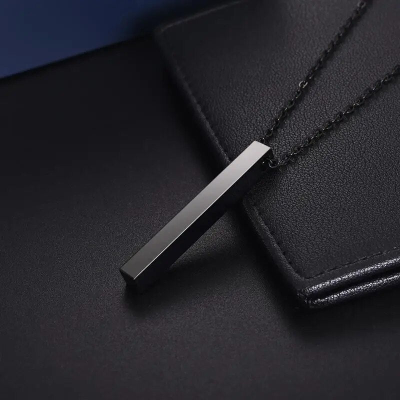 Stainless Steel Geometric Pendant Chain