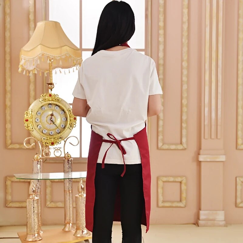 Waterproof  Solid Color Cooking Apron