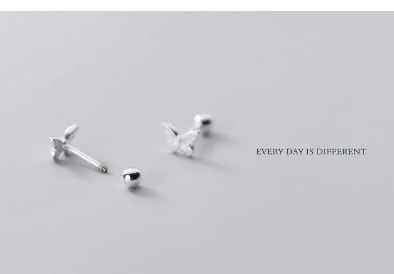925 Sterling Silver Butterfly Earrings