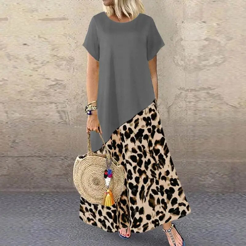 Printed Sundress Maxi Dress
