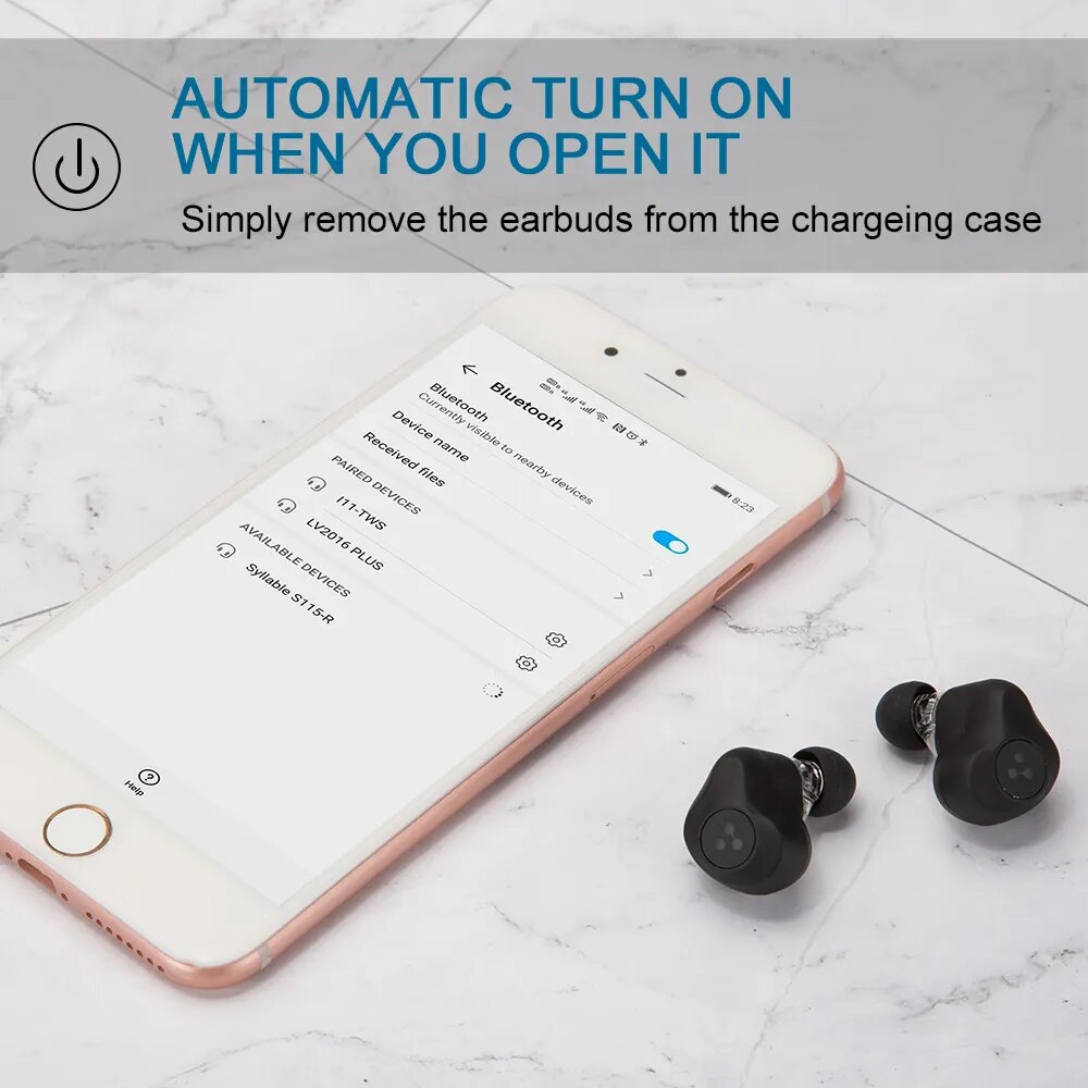 QCC3020 TWS Earphones Strong Bass Noise Reduction