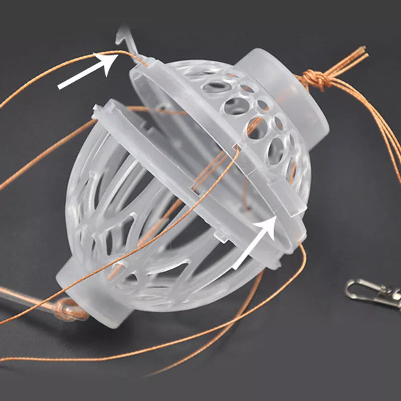 Outdoor Fishing Hook Set with Bait Feeder