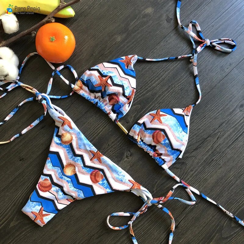 Mini Halter Bathing Brazilian Swimsuit Thong Bikini Set