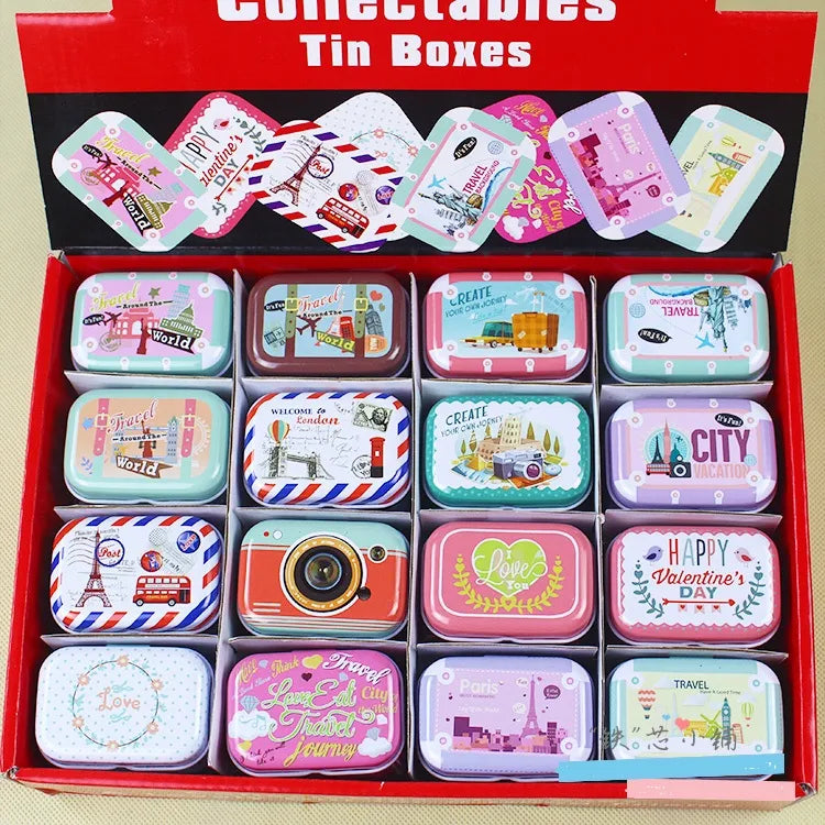 Colorful Mini Tin Storage Box