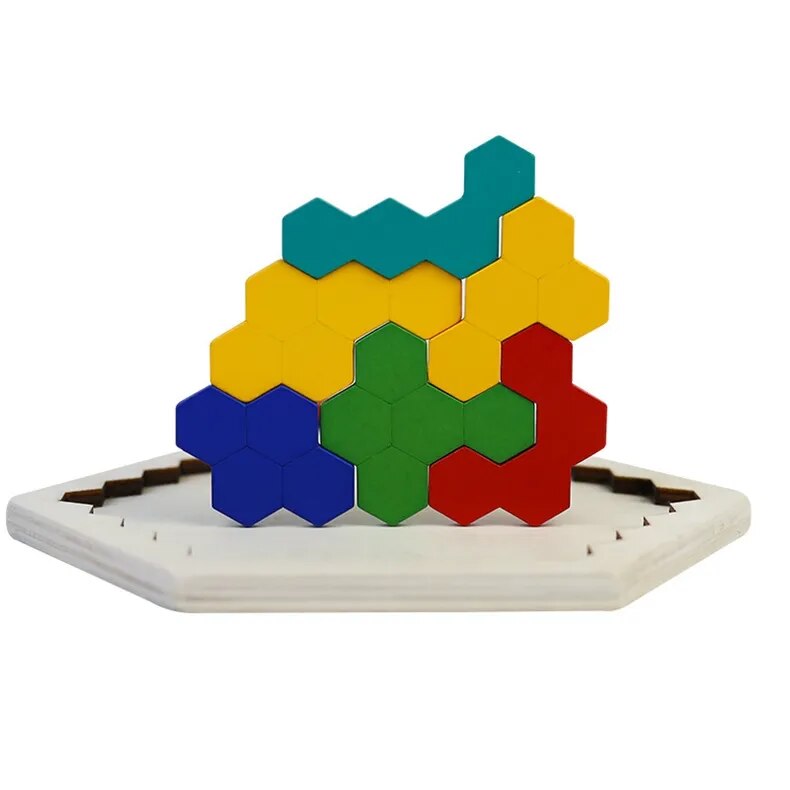 Honeycomb Colorful Shapes Jigsaw Puzzles