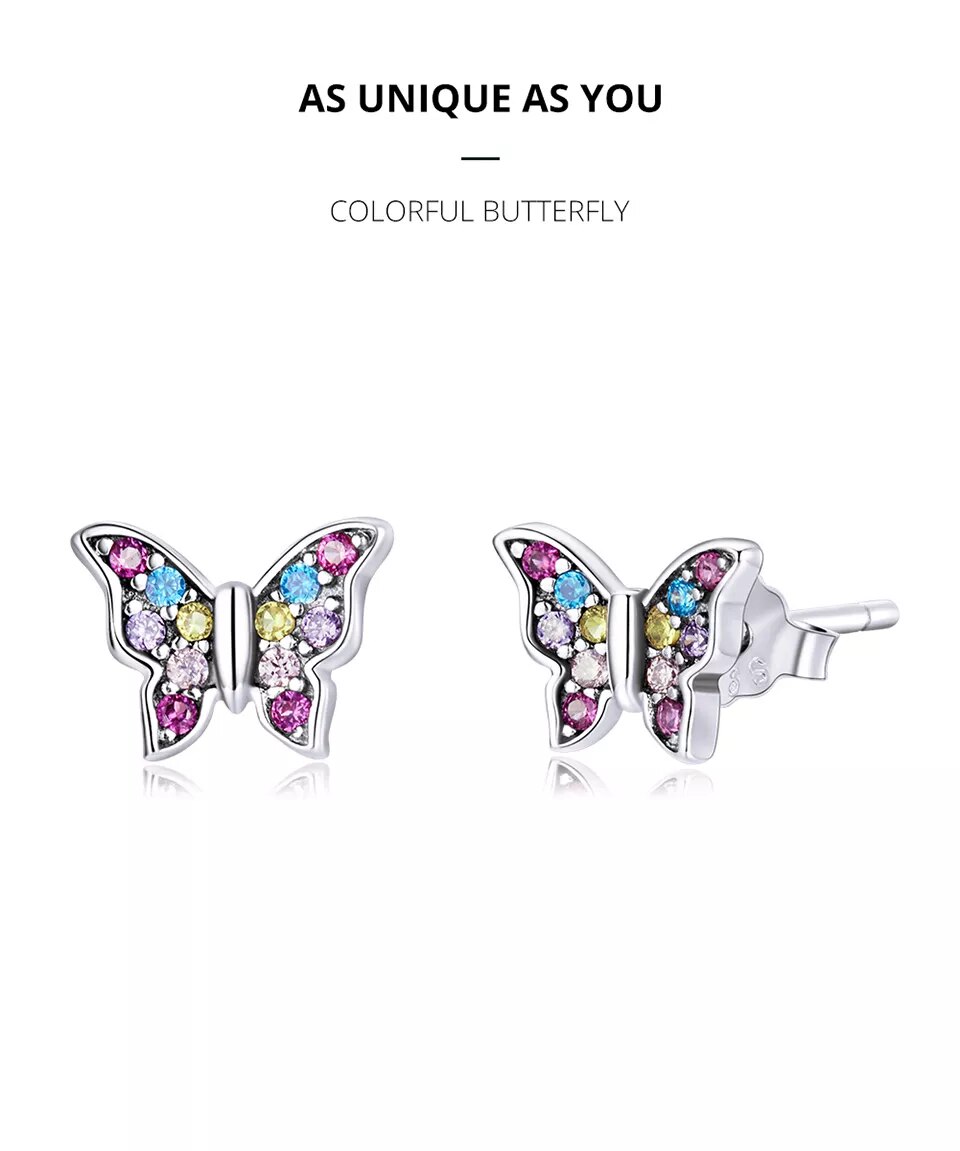 Butterfly Dragonfly Bee Insects Studs Earrings