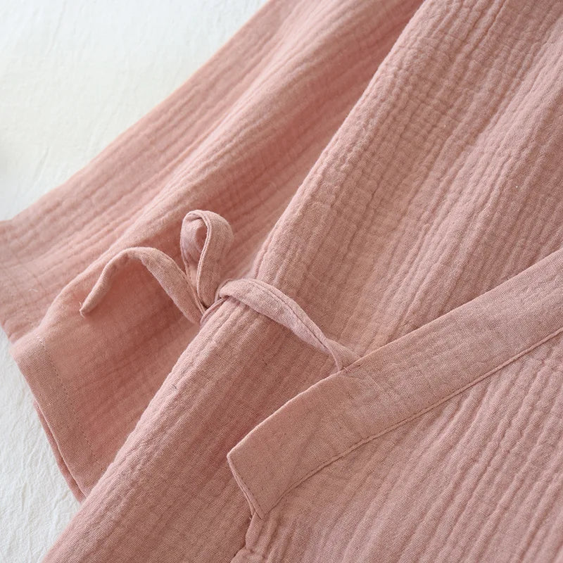 Albornoz camisón fino de primavera para mujer