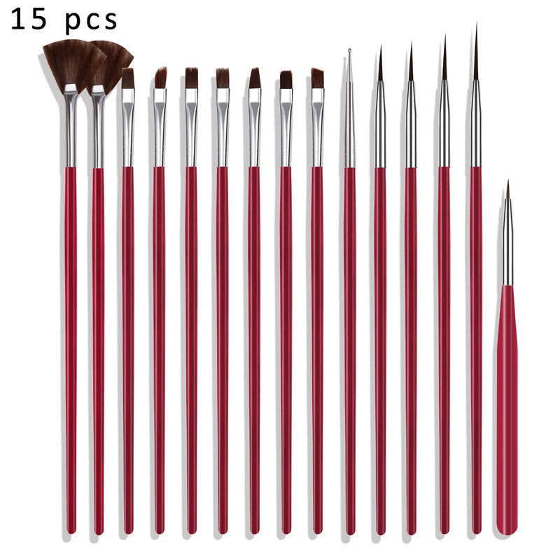 Pincel para decoración de pasteles, bolígrafo para decoración de uñas