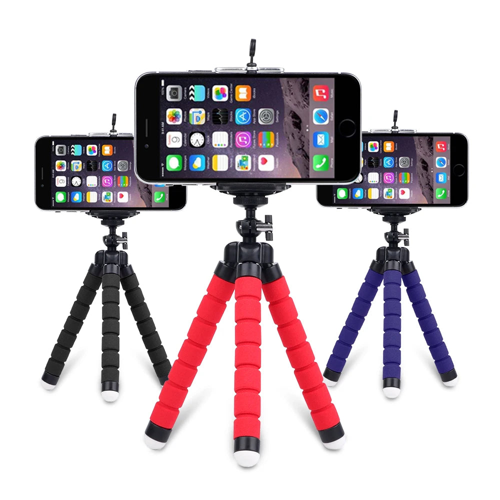 Mini Flexible Sponge Octopus Tripod