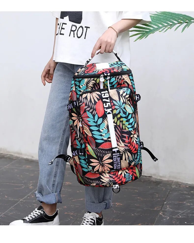 Travel Bucket Backpack Printing  Bag