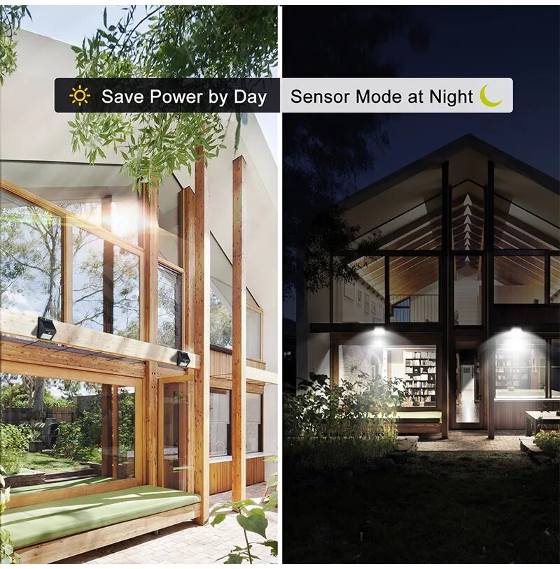 Outdoor Solar Motion Sensor Wall Light