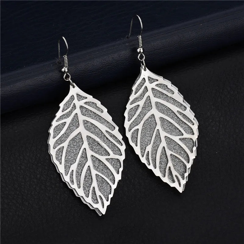 Vintage lange Ohrringe Weidenschmuck